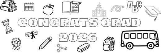 Graduation Coloring Banner - Etsy