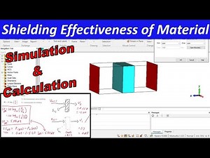 Shielding Effectiveness of Material in CST- Simulation and Calculation