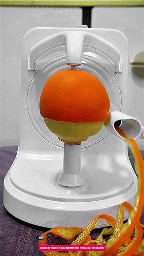 Automatic Orange Peeling Machine Peels Citrus Fruit in 5 Seconds