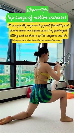"Windshield wiper" hip range of motion exercises fundamentally relieve lower back pain #hip joint