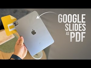 How to Download Google Slides as PDF on iPad (tutorial)