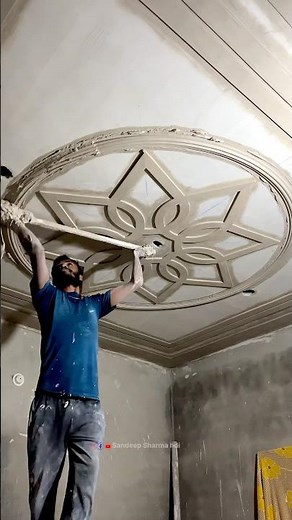 Beautiful Home Ceiling Design Making 😍🔥process Pop design #art #designer