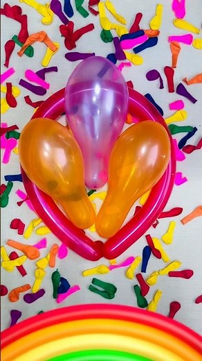 Purple Orange Rub Trio || Red Orb Hand Crush || ASMR Pops🎈💜🟠🔴 #balloonrubbing #asmr #satisfying