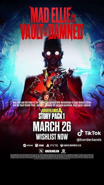 C4SH arrives March 26 in Story Pack 1. 🎲 #Borderlands4 #Bordlerlands #BL4 #WhatToPlay #FYP