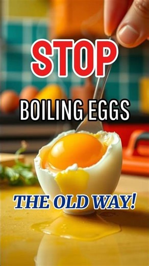 1-MINUTE EGG HACK YOU NEED TO TRY.YOU’VE BEEN BOILING EGGS WRONG!