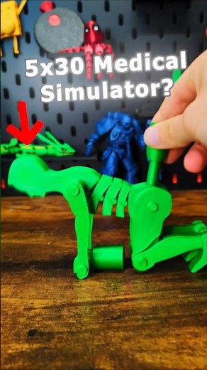 3D Printed Medical Anatomy 5x30 Simulator with moving Limbs #3dprinting #howto