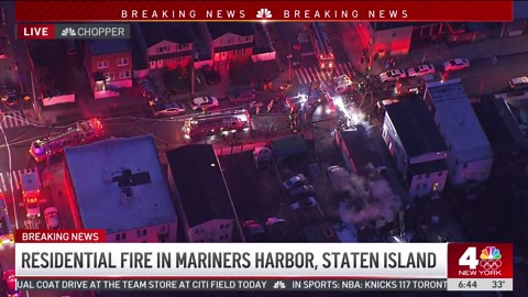 House fire draws large response on Staten Island