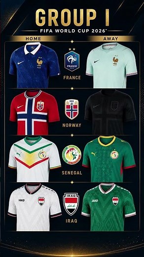 Norway's Away Kit is DIFFERENT 🖤😤 — Group I Kits | World Cup 2026