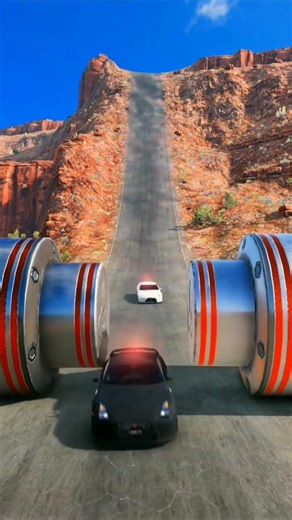 Cars Chain Giant Bollards Crash- BeamNG Drive @DICEYZAX