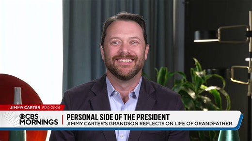 The moments people across the world are sharing in remembrance of former President Jimmy Carter, who died on Sunday, is “a real testament to what you can pack into 100 years of life,” his grandson Jason Carter tells CBS Mornings. Carter shares how he’ll remember his grandfather, from visiting the White House to working at the Carter Center. | CBS Mornings