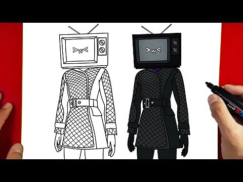 How to Draw TV WOMAN | Skibidi Toilet 66