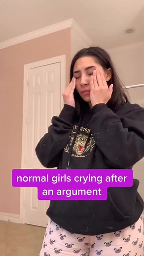 Latina Crying After Argument with Boyfriend