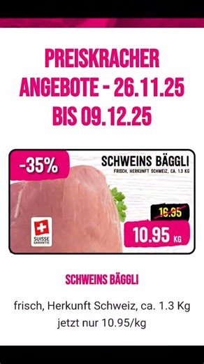 🥩 PREISKRACHER beim Fleisch Discount 🔥 Vom 26.11. bis 09.12.25 warten wieder starke Rabatte auf Dich. Unsere Stores findest du auf: www.fleischdiscount.ch | Fleisch Discount AG