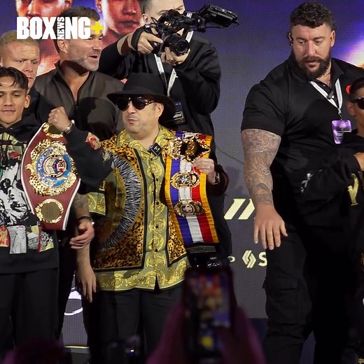 😬 Bam Rodriguez and Fernando Martinez had to be separated by security following tonight's press conference.. #BenavidezYarde #RodriguezMartinez | Boxing News Plus