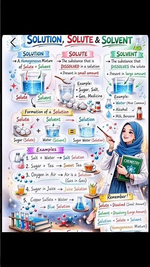 solution,solute,solvent explanation #chemistryclass12 #chemistrynotes