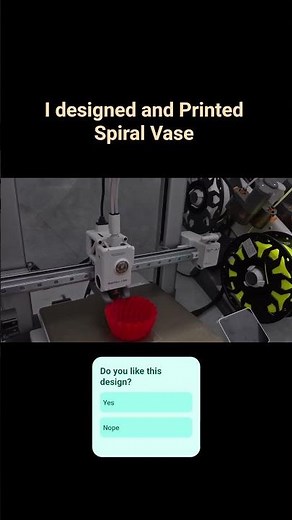 I designed and 3d printed spiral Vase #3dprint #fusion360 #3dprinting #art #DIY