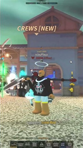 UNLOCKING THE CREW ROD IN FISCH! #roblox #robloxedit