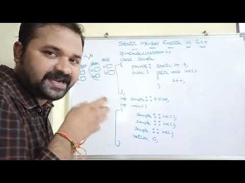 Static Member Functions in C++ || C++ Programming