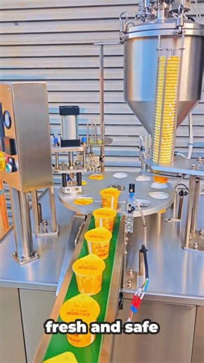 How Yoghurt Cups Are Filled and Sealed | Amazing Food Processing Machine