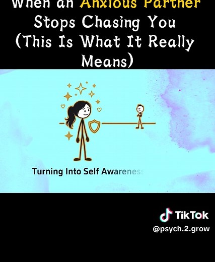When an Anxious Partner Stops Chasing the Relationship
