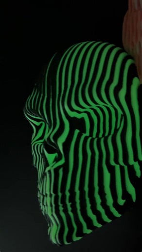 Stranger Things | A glowing 3D printed Vecna ​​mask#3dprinting #3dplanet #satisfying #3dprinted