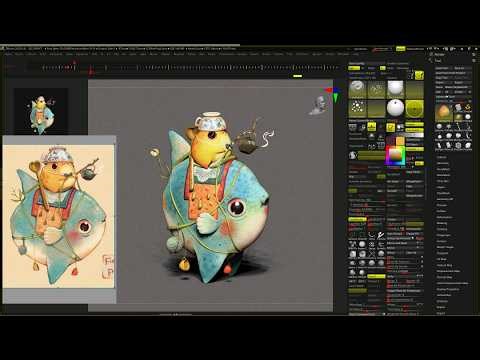 Pinterest 2D Art to 3D ZBrush Sculpt #26 18