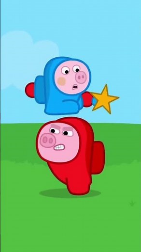 funny peppa among us🤣#animation #peppapig