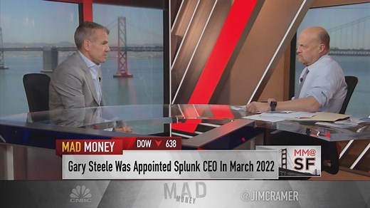 Watch Jim Cramer's full interview with Splunk CEO Gary Steele