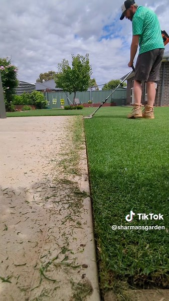Satisfying Lawn Edge Clean Up with AEG Powertools Edger and Blower