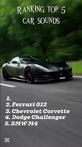 Ranking top 5 car sounds #cars #fyp #viral