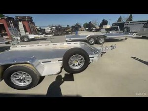 NEW 2025 Aluma 7712H-TILT-S 77x12' 2,990 GVW Single Axle Tilt Bed Utility Trailer