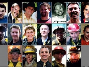 Hotshot firefighters made desperate radio calls for help