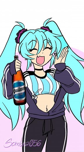Miku Hatsune in Argentina - Vibrant Vocaloid Animatic Art