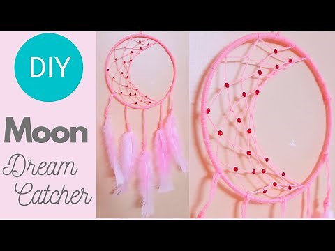 How to make a Crescent Moon Dream Catcher | DIY Super Easy Dream Catcher | BlissSoul
