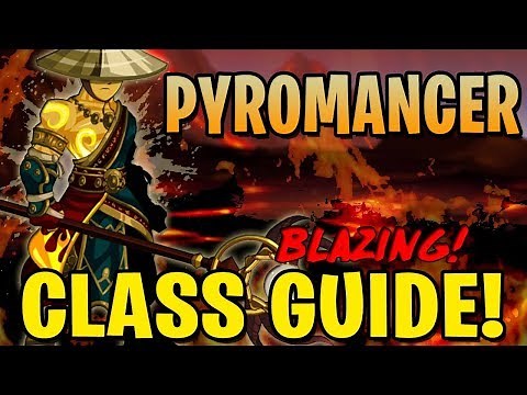 AQW - Pyromancer Class Guide (Enhancements, Class Skills, Combos, Soloing, Farming, PvP)