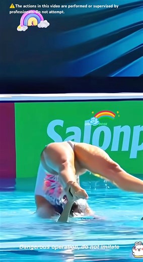 The synchronize swimming team performed with their fluent routines #synchronisedswimming #usa