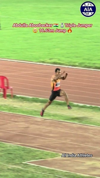 Abdulla Aboobacker 🇮🇳 Triple Jumper 🤯 16.63m Jump Silver Medal 🥈🔥#allindiaathletes #youtubeshorts