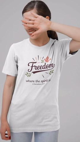 Christian T Shirt Scripture Verse Dove Design Faith Apparel Spiritual Message Bible Clothing Casual Wear Corinthians Freedom Tee Mom Gift - Etsy