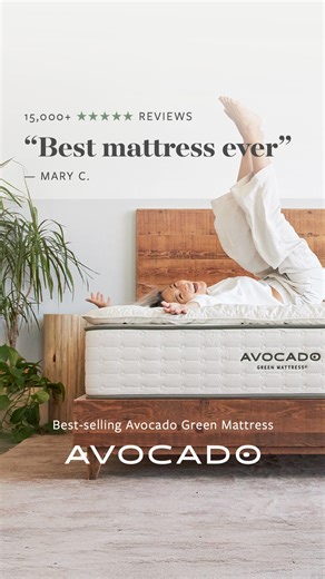 Make the switch to organic, restful sleep with our best-selling Avocado Green Mattress. | Avocado Green