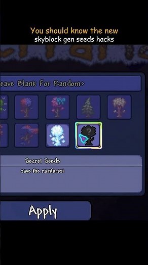 You should know the terraria skyblock hacks