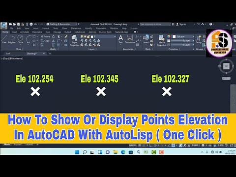 How To Show Elevation In AutoCAD | How To Display Elevation |AutoLisp.