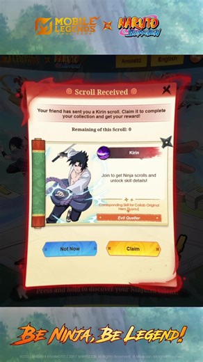 Paano makuha ang mga Ninja Supply sa "MLBB × NARUTO Ninjutsu Academy"? I-tap upang matuto ng Ninjutsu: https://sg-play.mobilelegends.com/events/narutocollab/?utm_source=sns #MLBBxNARUTO #MLBBFreeGaaraSkin #MLBB #MobileLegendsBangBang #MLBBNewSkin #NARUTO | Mobile Legends: Bang Bang