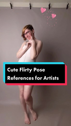 Cute, flirty poses! #AdorkaStock #posereference #artreference #cuteposes