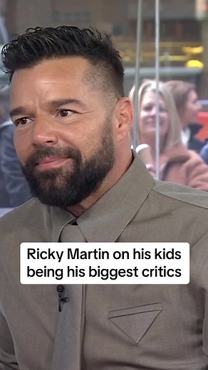 Ricky Martin has four beautiful children, and his twin sons are his biggest critics.