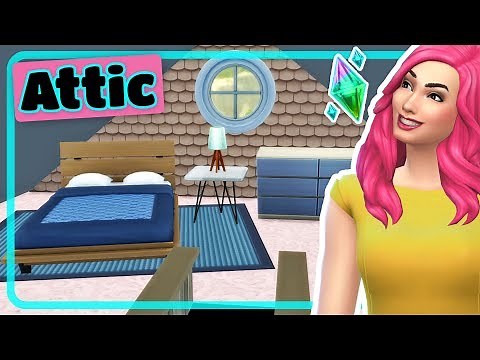 The Sims 4 How to Build a Room inside a Roof - Attic Tutorial
