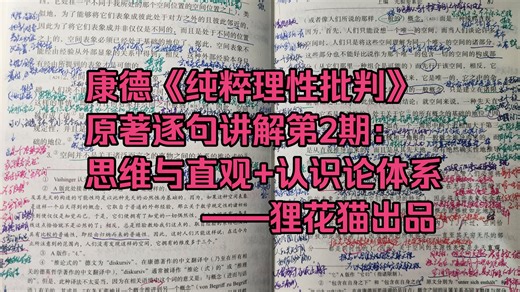康德《纯粹理性批判》逐句解读系列第2期-思维与直观 认识论体系导航