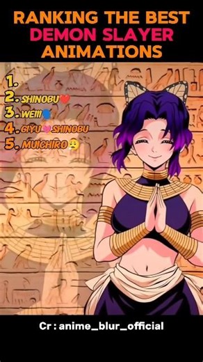 Ranking the best demon slayer animations #ranking #demonslayer #ds #shinobu #giyu #sanemi #muichiro