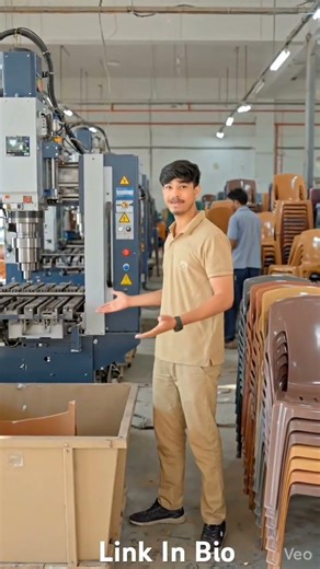 Plastic chair making machine #viralvideo#viralbusiness