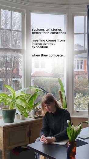 game mechanics over cutscenes always #narrativedesign #narrativegame #gamedesign