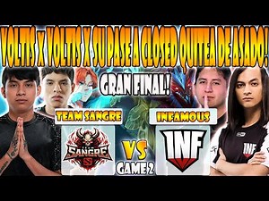 TEAM SANGRE vs INFAMOUS BO3[GAME 2]GRAN FINAL-PAKAZS, LUMPY VS SLAD1N,SEBAS-DREAMLEAGUE SEASON 28:SA